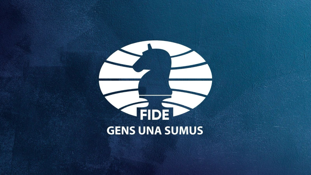 国际棋联投票名单更新公告使用的FIDE标志配图。