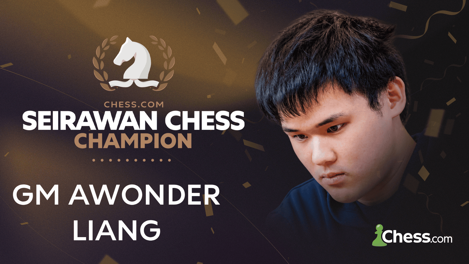 Chess.com原文使用的Awonder Liang夺冠主图；原比例保留。